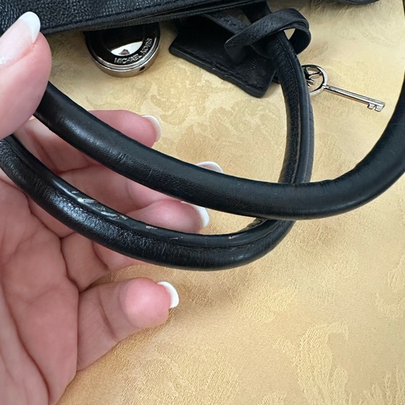 Michael Kors Black Leather Satchel - Picture 13 of 16